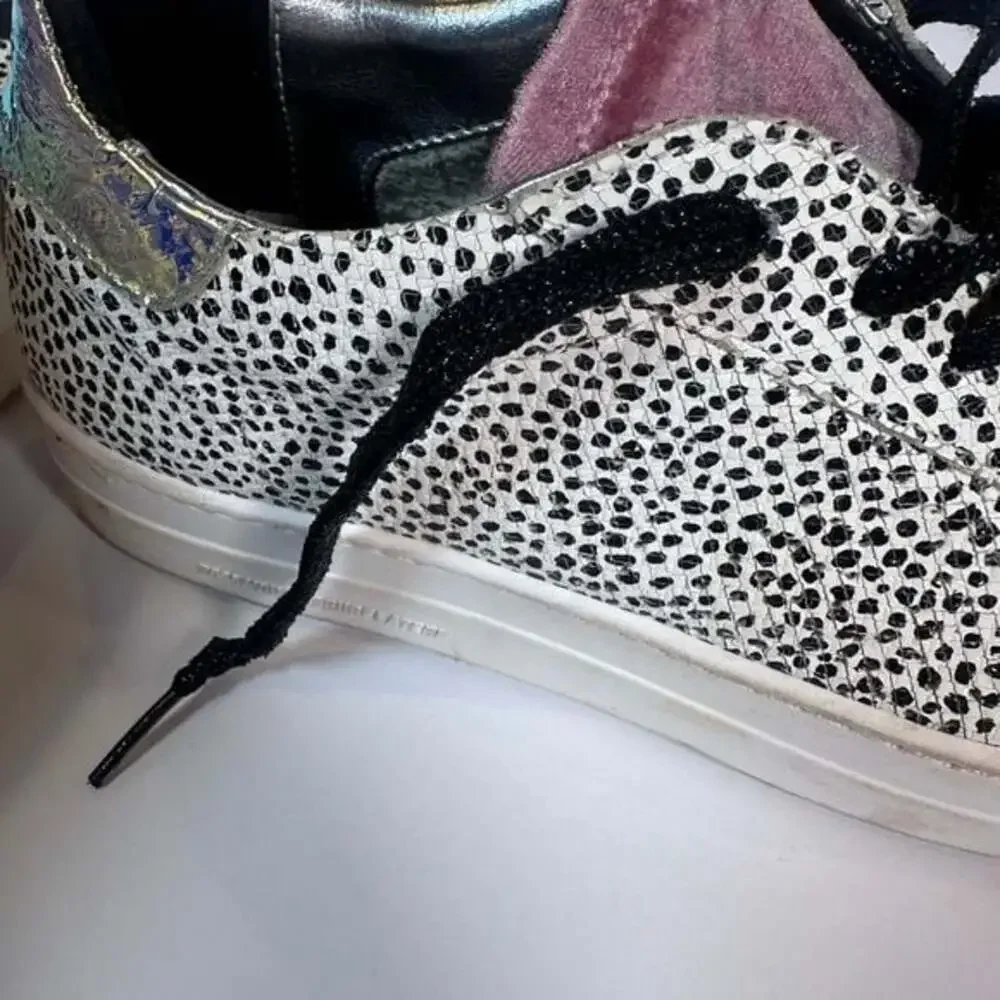 P448 Thea Platform Low Top Sneakers Pepper Leopard Women's Size EU 41 US 10.5